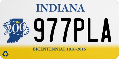 IN license plate 977PLA