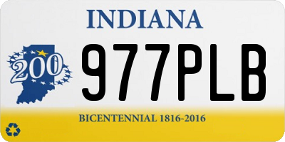 IN license plate 977PLB