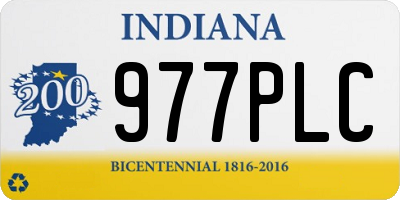 IN license plate 977PLC