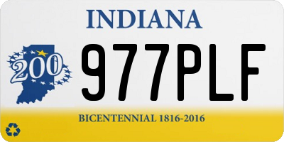 IN license plate 977PLF