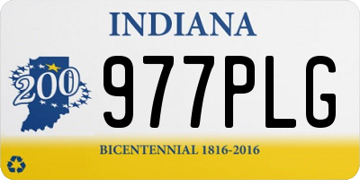 IN license plate 977PLG