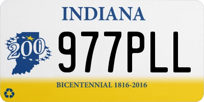 IN license plate 977PLL