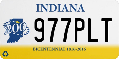 IN license plate 977PLT