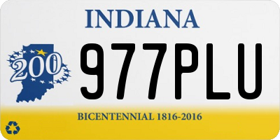 IN license plate 977PLU