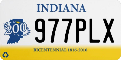 IN license plate 977PLX