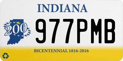IN license plate 977PMB
