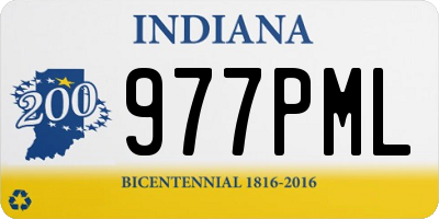 IN license plate 977PML