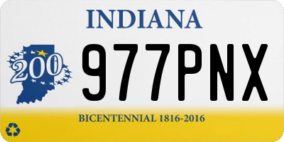 IN license plate 977PNX