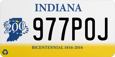 IN license plate 977POJ
