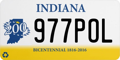 IN license plate 977POL