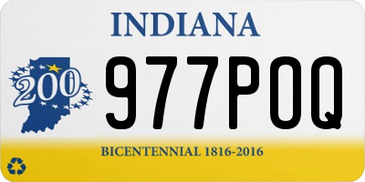 IN license plate 977POQ