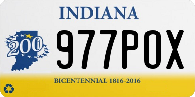 IN license plate 977POX