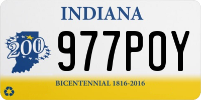 IN license plate 977POY