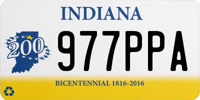 IN license plate 977PPA