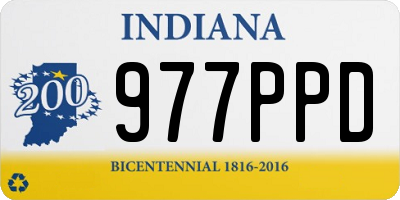 IN license plate 977PPD