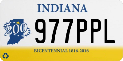 IN license plate 977PPL