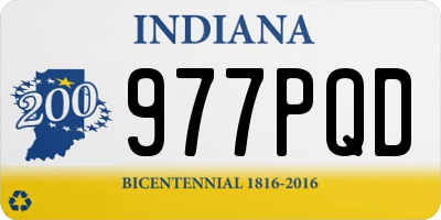 IN license plate 977PQD