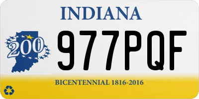 IN license plate 977PQF