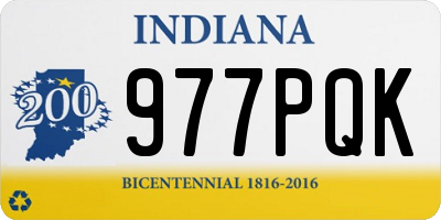 IN license plate 977PQK