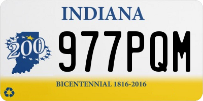 IN license plate 977PQM