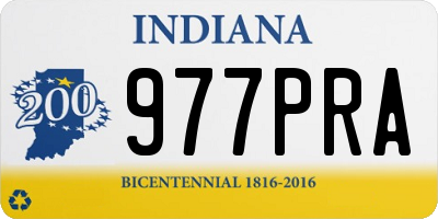 IN license plate 977PRA