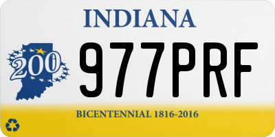 IN license plate 977PRF
