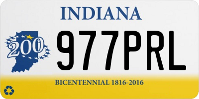 IN license plate 977PRL