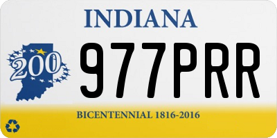 IN license plate 977PRR
