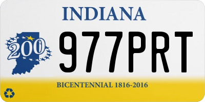 IN license plate 977PRT