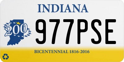 IN license plate 977PSE