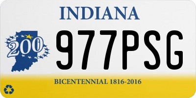 IN license plate 977PSG