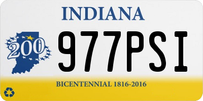 IN license plate 977PSI