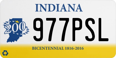 IN license plate 977PSL