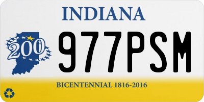 IN license plate 977PSM