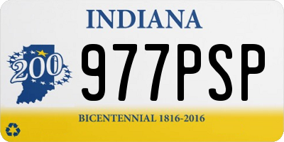IN license plate 977PSP