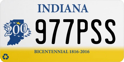 IN license plate 977PSS