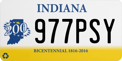 IN license plate 977PSY