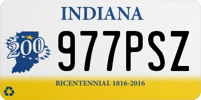 IN license plate 977PSZ