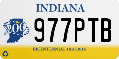 IN license plate 977PTB