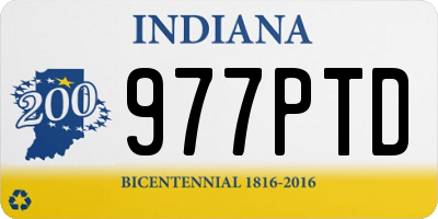 IN license plate 977PTD