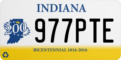 IN license plate 977PTE