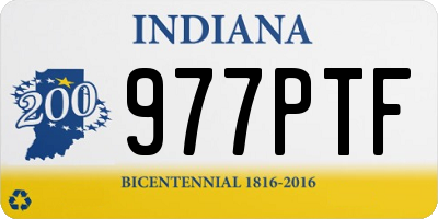 IN license plate 977PTF