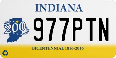 IN license plate 977PTN