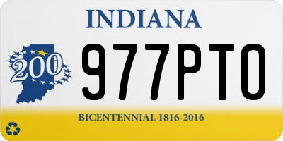 IN license plate 977PTO
