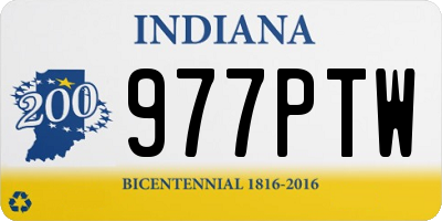 IN license plate 977PTW