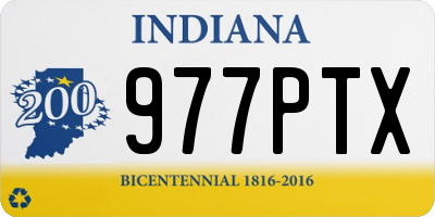 IN license plate 977PTX