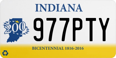 IN license plate 977PTY