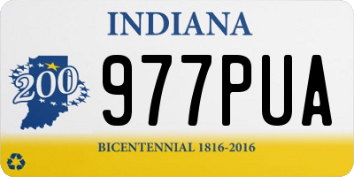 IN license plate 977PUA