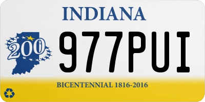 IN license plate 977PUI