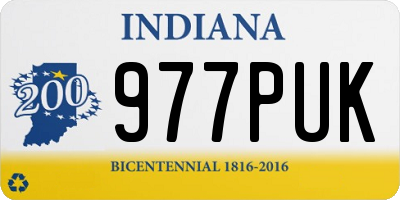IN license plate 977PUK